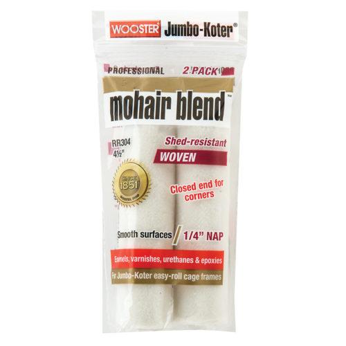Wooster Mohair Blend Mohair Blend 1/4 in. x 6 1/2 in. W Paint Roller Cover 2 pk